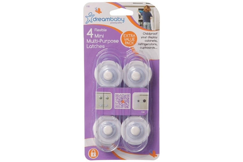 Dreambaby: Flexible Mini Multi-Purpose Latches (4 Pack)