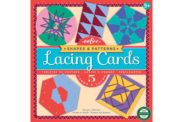 eeBoo: Lacing Cards - Shapes & Patterns