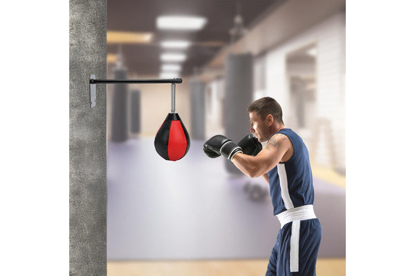 Wall Hanging Boxing Punching Bag Speed Training Stress Relief Kit with Wall Mount Bracket