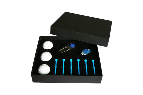 11 In 1 6 Golf Tees & Divot Tool & 3 Golf Balls Gift Box Set