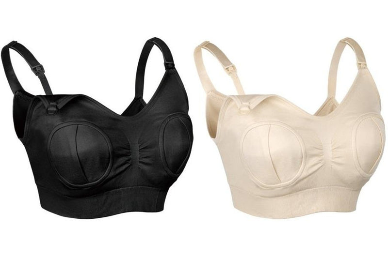 Haakaa: Hands-Free Pumping & Nursing Bra - Black (Medium)