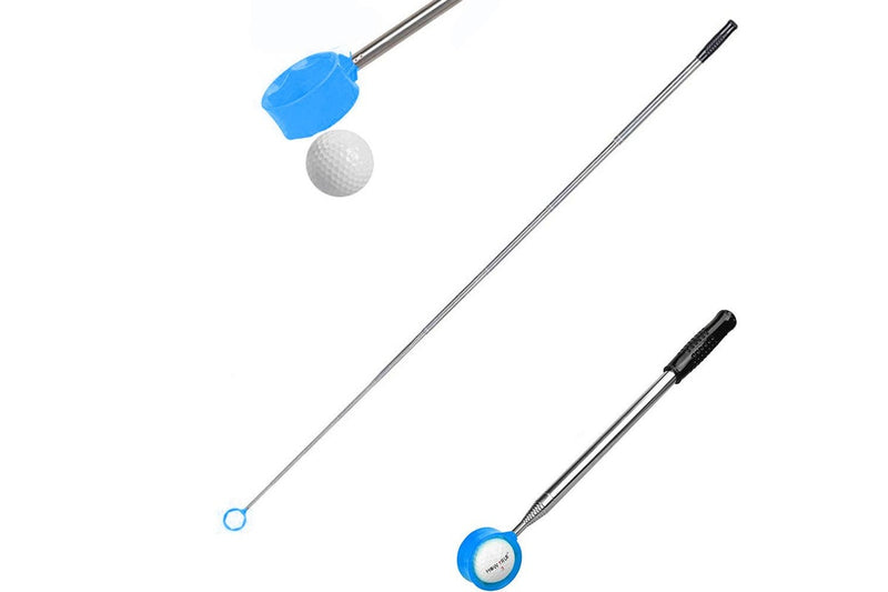 Telescopic Golf Ball Retriever Easy Pick Up Balls Golf Accessories Blue