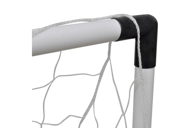 Mini Soccer Goals Post Net Set 2 Pcs For Kids 91.5 X 48 61 Cm - One Size