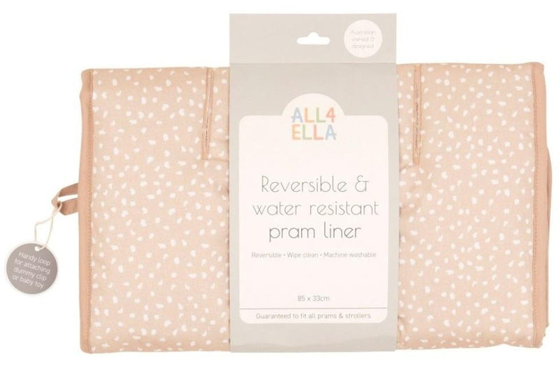 All4Ella: Pram Liner - Beige Dots