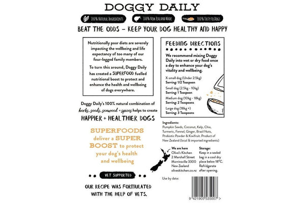 Olive's Kitchen: Doggy Daily Immunity Boost Supplement - 150g