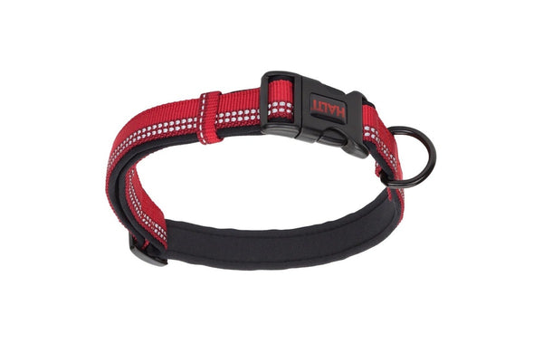 Halti Comfort Dog Collar (Red) (M - Neckline: 35cm-50cm)