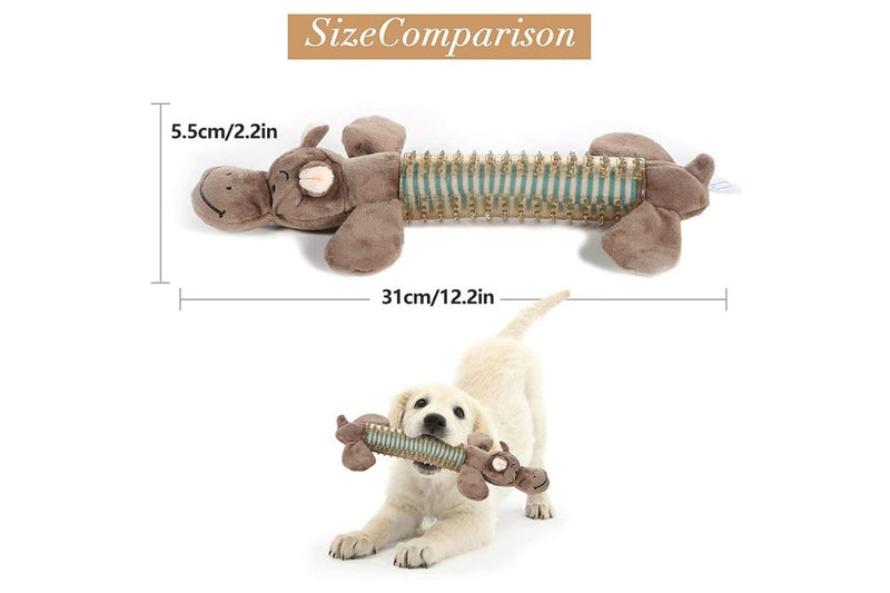 Lightweight Rubber Squeaker Dog Chew Teeth Shaped Rubber Animal Design Toy