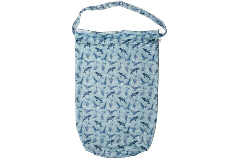 Nestling: XL Double Pocket Wet Bag - Whales