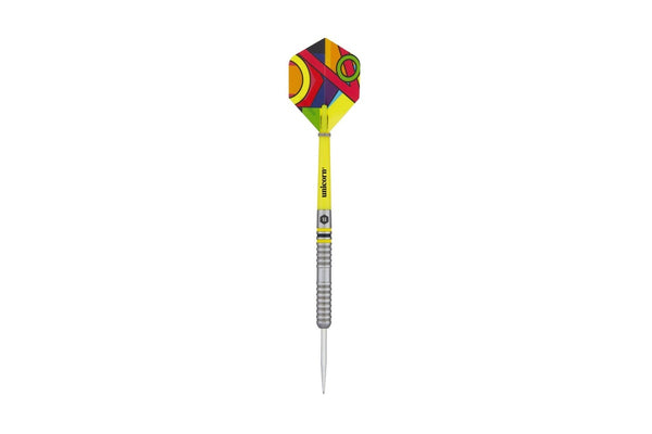 Unicorn Flair Tungsten Darts Set (Pack of 3) (Yellow/Multicoloured) (21g)