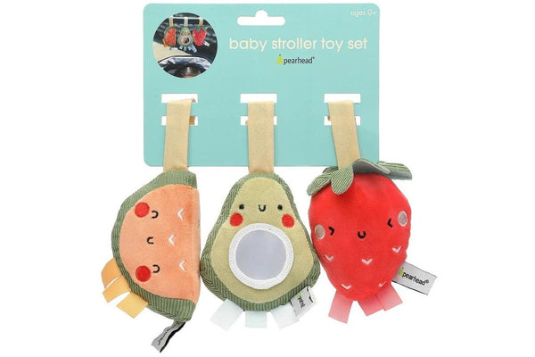 Pearhead: Stroller Toy Set of 3 - Fruit