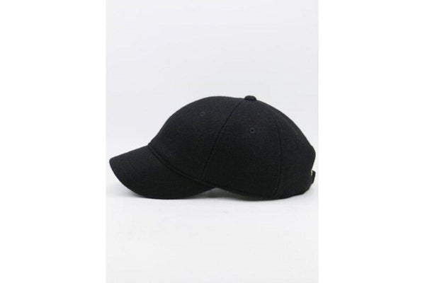 Outdoor Lines Embroidered Wool Baseball Hat Black - Standard