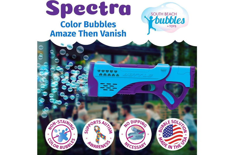 WOWmazing: Giant Bubbles - Poppin Colorz - Spectra Light Up Bubble Blaster