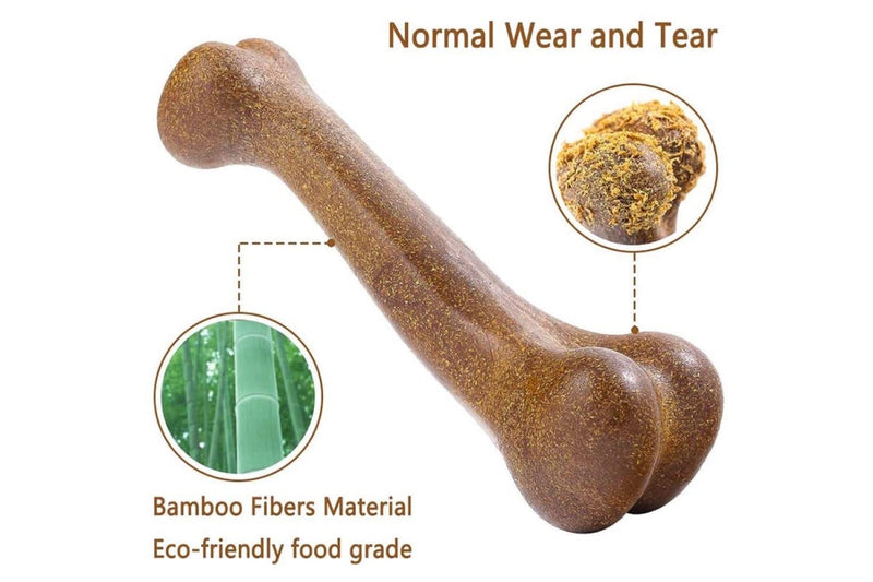 Indestructible Natural Non-toxic Dog Bone Chew Toy For Small Medium Large Dog