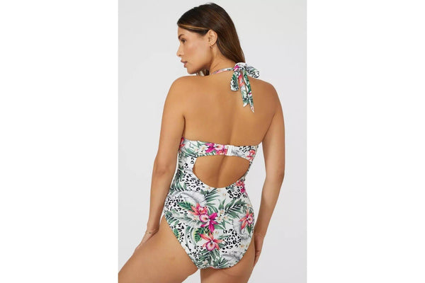 Gorgeous Womens/Ladies Jungle Underwired One Piece Swimsuit (Multicoloured) (32E)