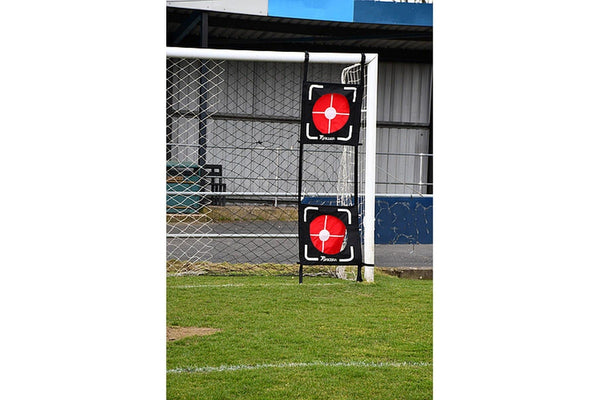 Precision Dual Top Bins Football Corner Targets (Pack Of 2) (Black/Red) (One Size)