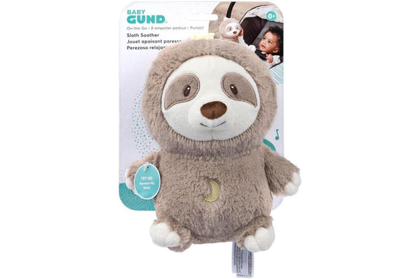 Gund: Lil' Luvs 'On The Go' Soother With Sounds - Sloth