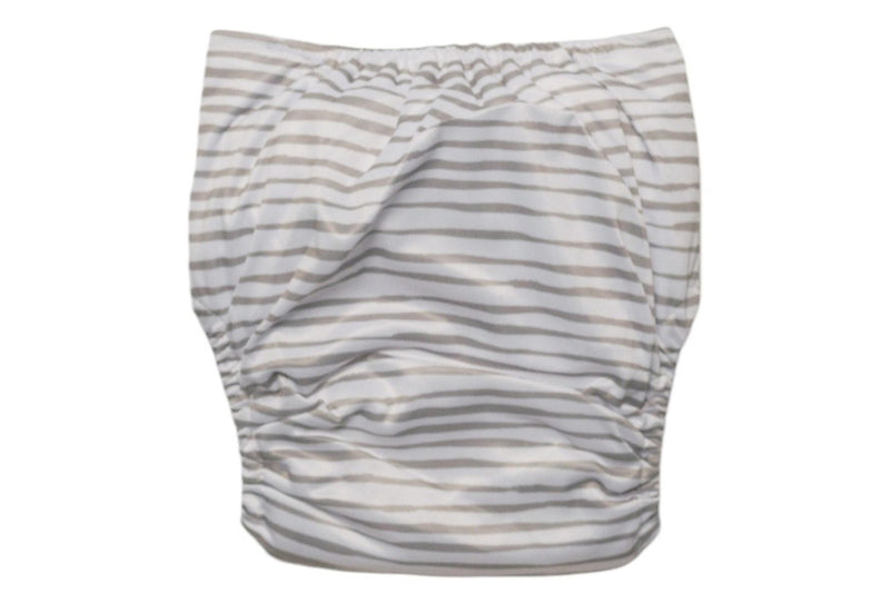 Nestling: Sassy SIMPLE Nappy Complete - Grey Stripe (One Size)