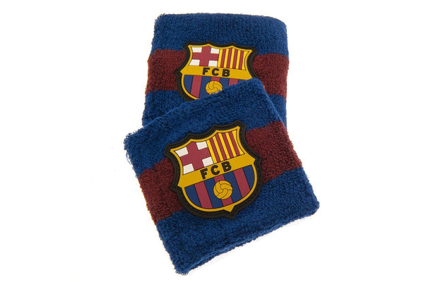 FC Barcelona Wristband (Pack of 2) (Blue/Red) (One Size)