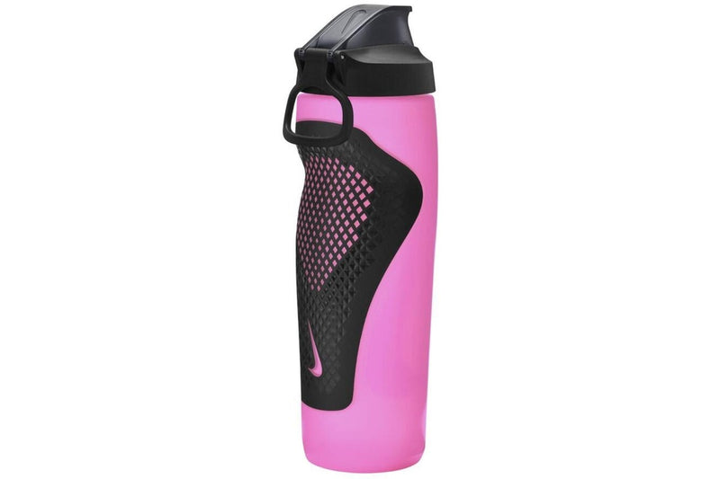 Nike Refuel Bottle with Locking Lid - Pink Spell / Black / Silver (710ml)