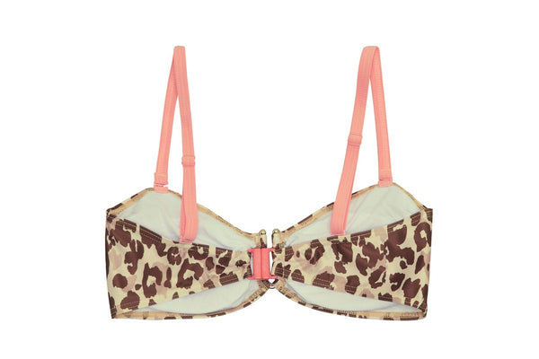 Regatta Womens/Ladies Aceana III Leopard Print Bikini Top (Beige/Brown) (14 UK)