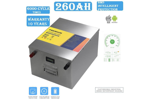 12v 260ah Lifepo4 Battery Deep Cycle Solar Battery