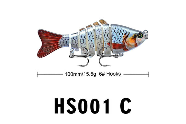 Pack Of 2 10cm 15.5g Road Sub Fish Bait Plastic Hard Bait