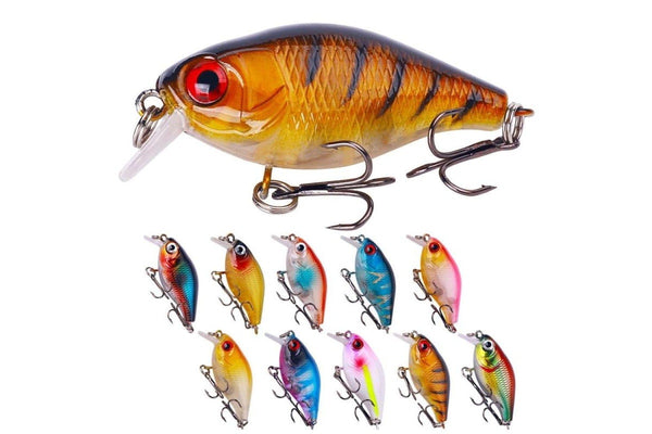 10 Piece Hengjia Cb073 Lua Fishing Lure Set 4.5cm 4.1g