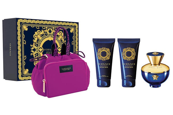 Versace: Dylan Blue 100ml EDP 4 Piece Women's Gift Set