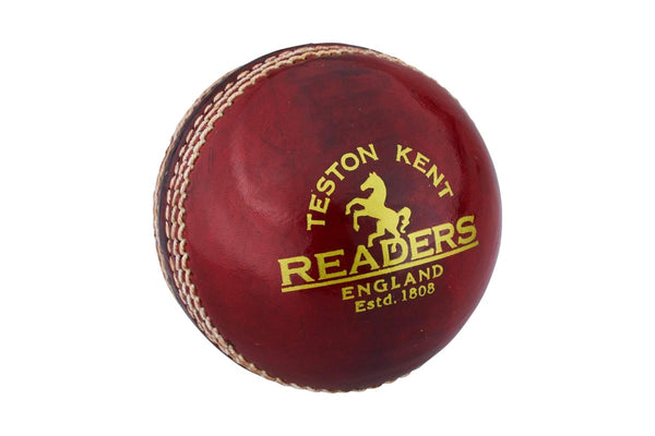 Readers Childrens/Kids County Elite A Leather Cricket Ball (Red) (One Size)