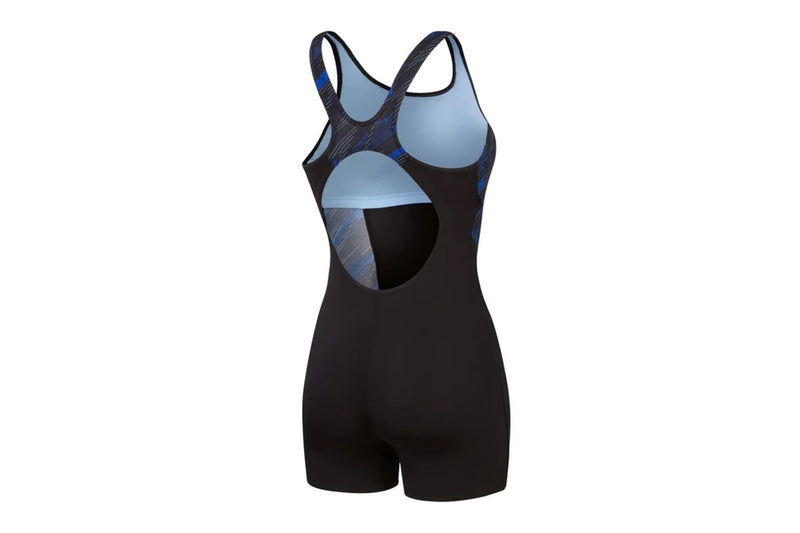 Speedo Womens/Ladies Hyperboom Splice Legsuit (Black/Blue) (10 UK)