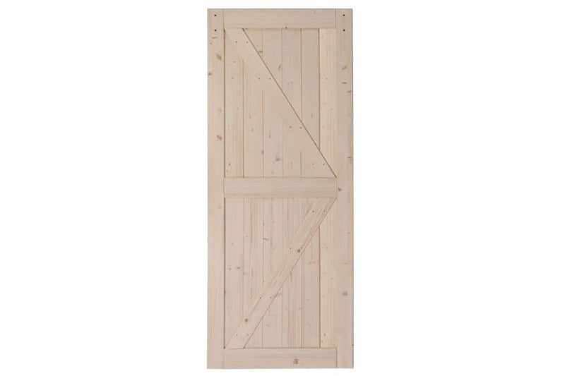 Fraser Country Wood Barn Door with Installation Hardware Kit