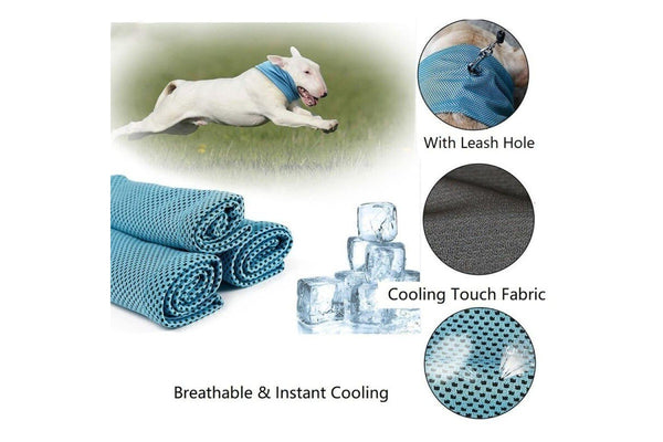 Summer Breathable Lightweight Nontoxic Instant Cooling Ice Chill Wrap Dog Collar