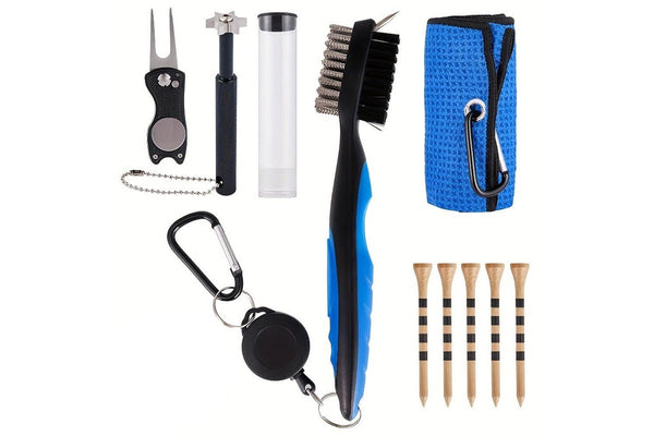 Golf Club Cleaning Kit Groove Cleaning Set Golf Accessories Blue