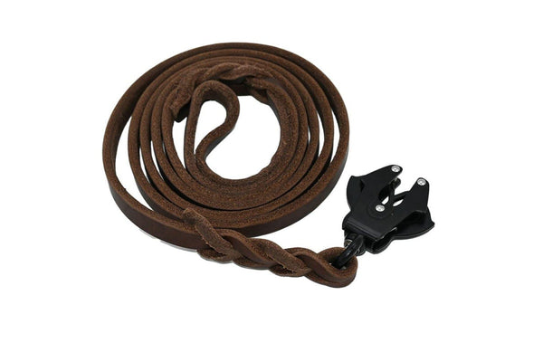 Genuine Leather Comfortable Dog Leash - Brown