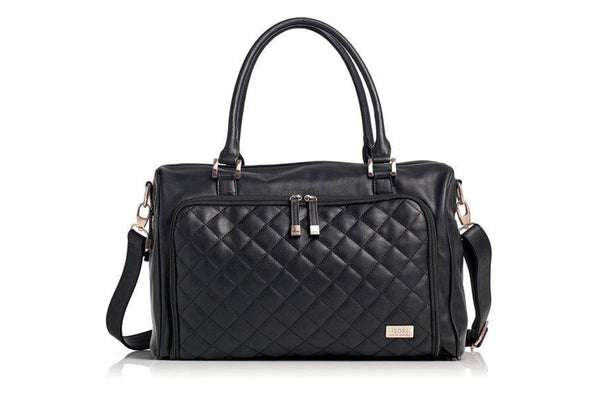 Isoki: Double Zip Satchel - Ebony