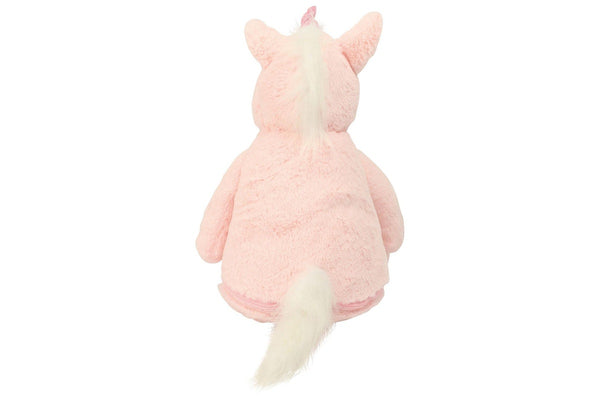 Mumbles Zipped Unicorn Plush Toy (Pink) (One Size)