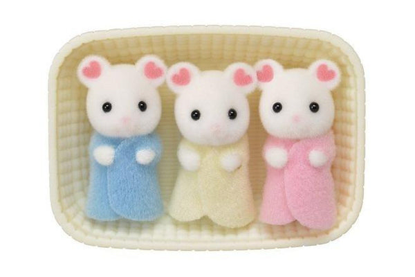 Sylvanian Families: Marshmallow Mouse Triplets