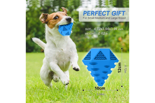 Non-toxic Cleaning Teeth Rubber Pet Puzzle Treat Toy For Aggressive Chewers