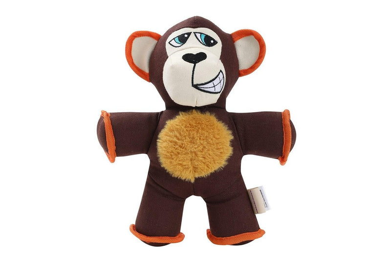 Paws & Claws 32cm Super Tuff Buddies Oxford Pet Playing Toy Monkey w Squeaker