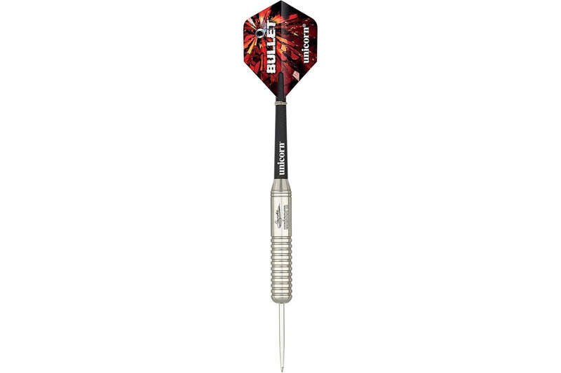 Unicorn Bullet Stainless Steel Darts (Pack of 3) (Silver/Black) (26g)