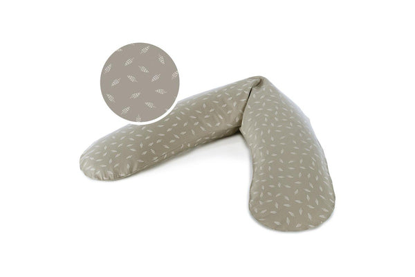 Theraline: The Original Maternity and Nursing Pillow - Dancing Leaves Taupe