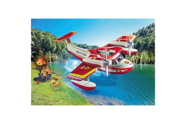 Playmobil Firefighting Plane w Extinguishing Function Kids Play Fun Toy 4+