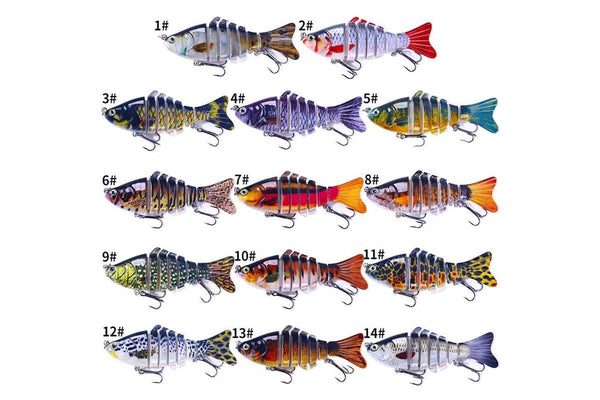 7 Section Vib Minnow Fishing Lures 10cm 15g