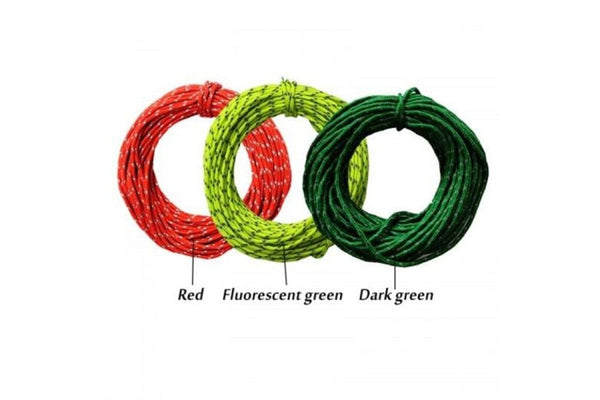 Reflective Paracord Parachute Cord Tent Wind Rope Clothesline Survival Equipment 50 Feet Red - Standard