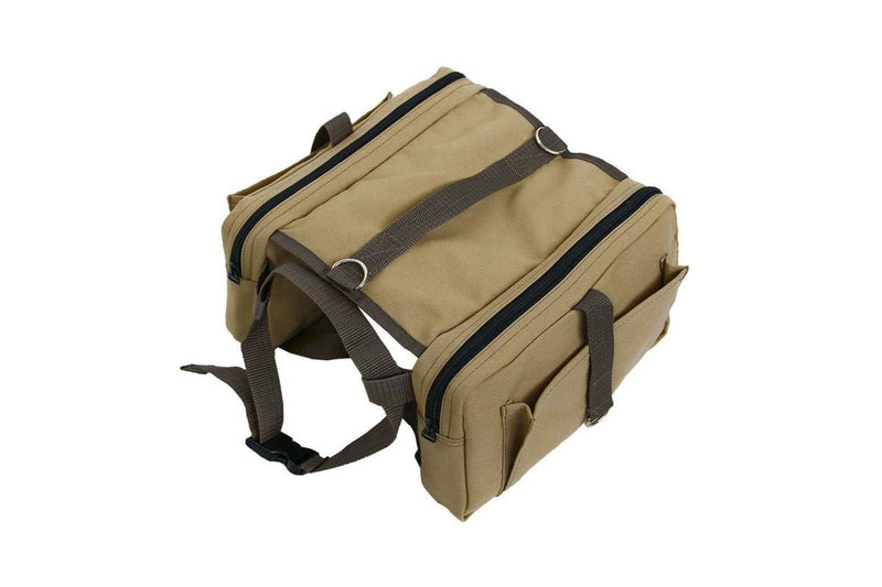 PETSWOL Dog Saddle Storage Bag - Khaki