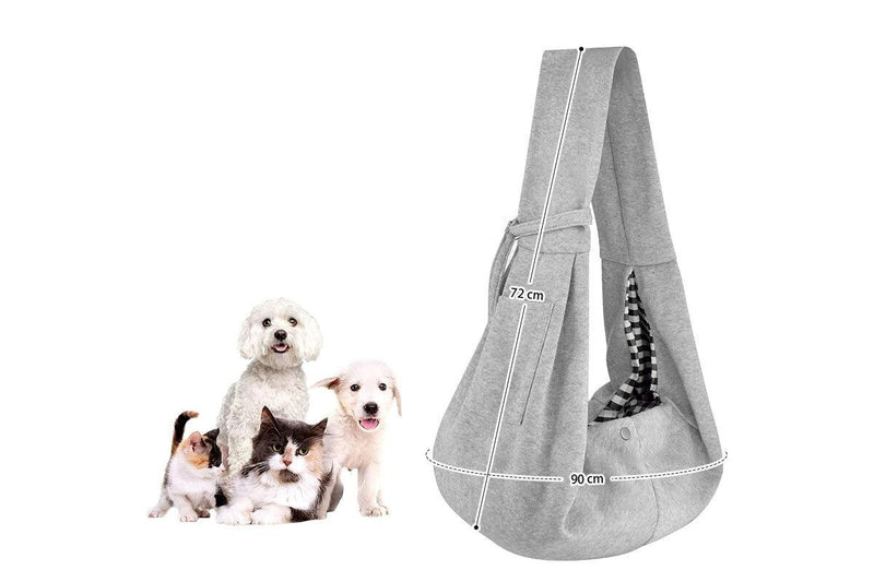 Zoomies Dog and Cat Sling Carrier - Grey