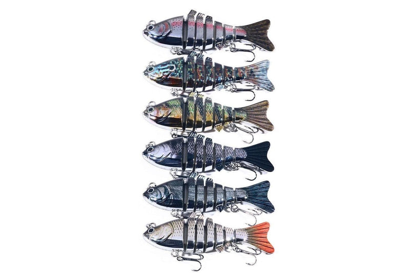 10cm 24g Multi Section Bionic Fish Bait Plastic Electroplated