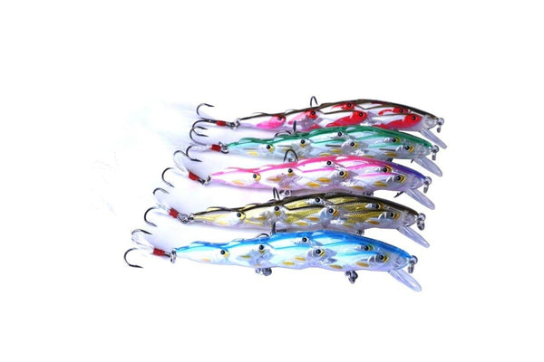 11.5cm 15.7g Crank Lure With Feather Hook For Sea Fishing