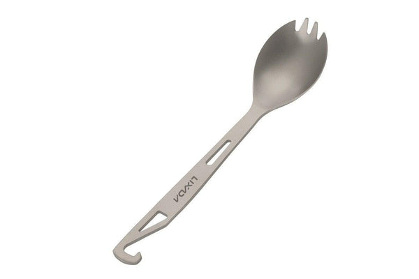 Lixada Titanium Spork With Bottle Opener Lightweight Outdoor Dinner Spoon Fork Travel Camping Backpacking - Standard