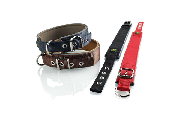 Dog Collar By Hunter Neoprene Reflect Brown